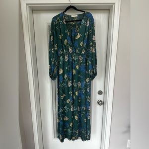 A’Beautiful Soul (now Arula) Green Floral Maxi Dress